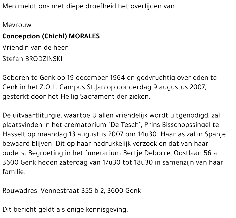 Concepcion (Chichi) Morales