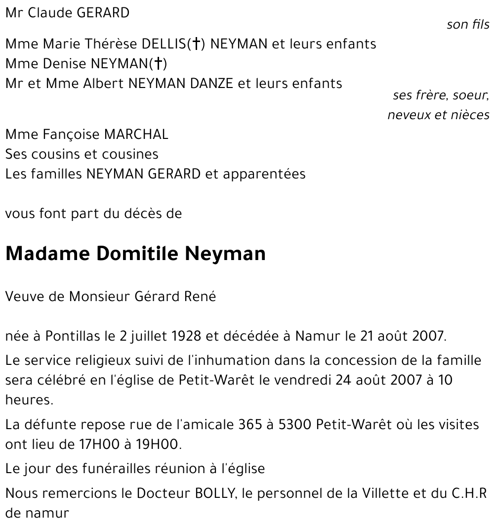 Domitile Neyman