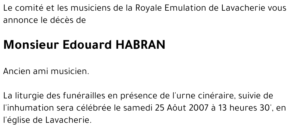 Edouard HABRAN