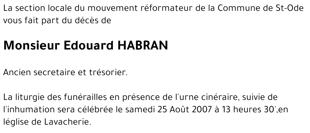 Edouard HABRAN