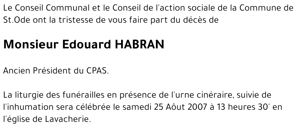 Edouard HABRAN