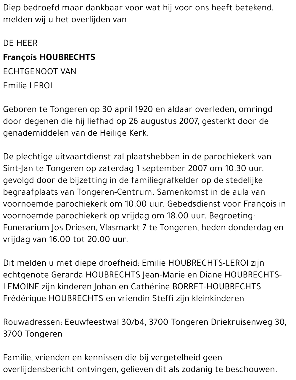 François Houbrechts