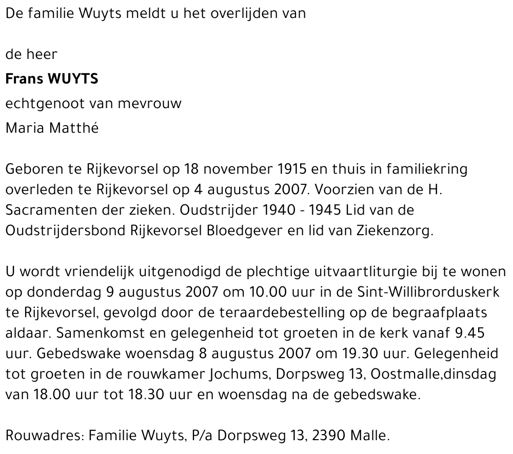 Frans Wuyts