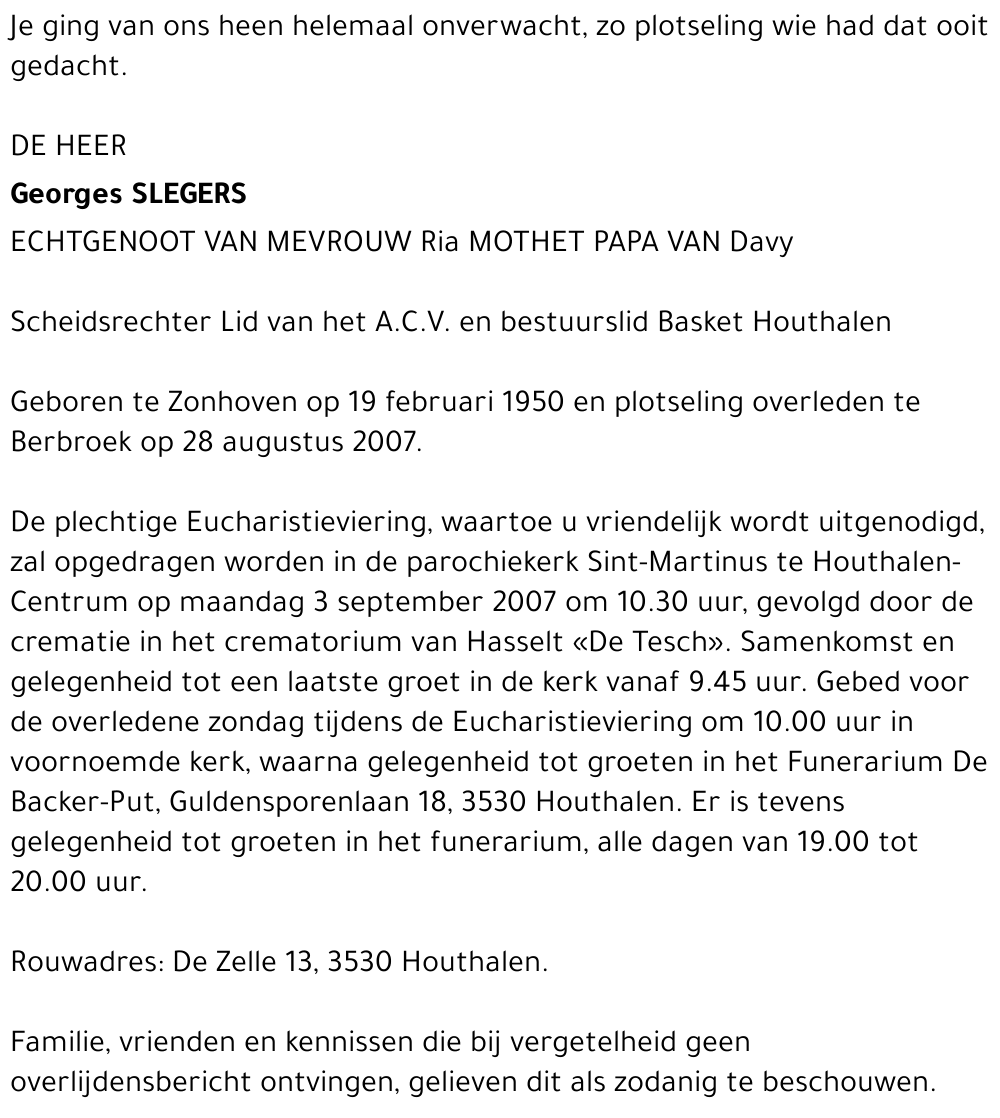 Georges Slegers