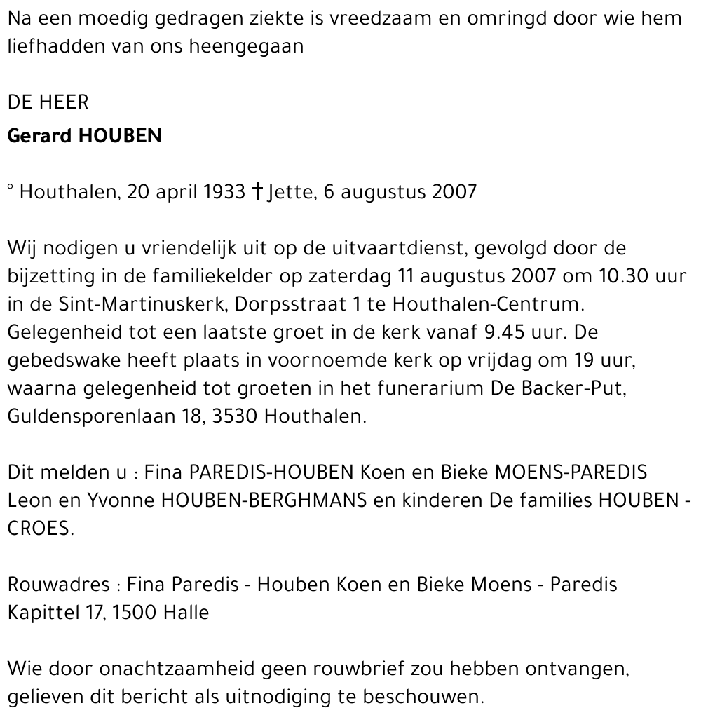 Gerard Houben