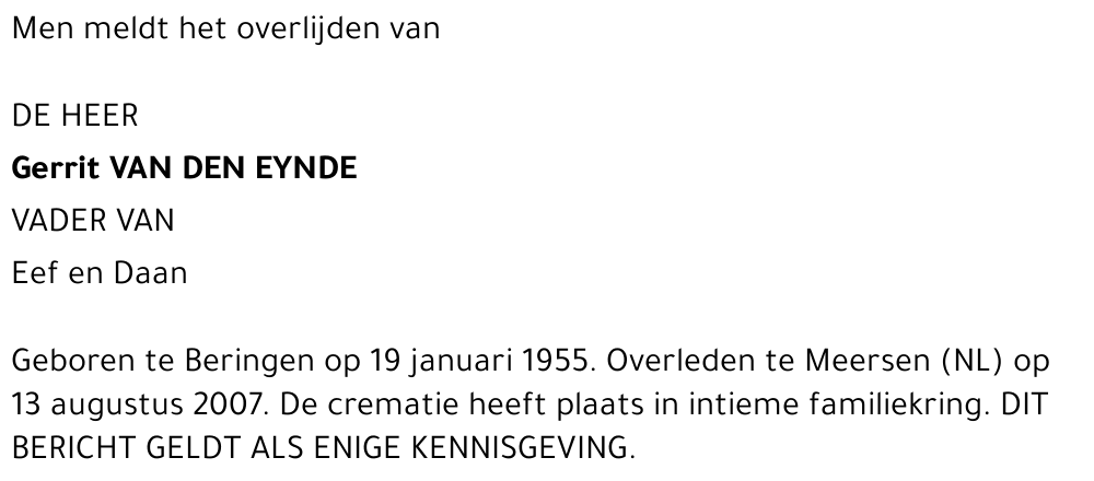 Gerrit Van den Eynde