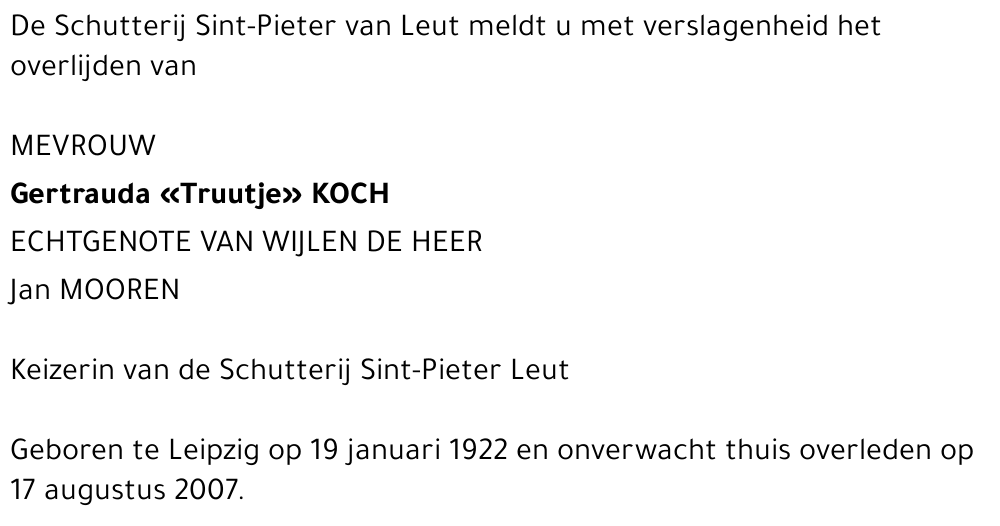 Gertrauda «Truutje» Koch