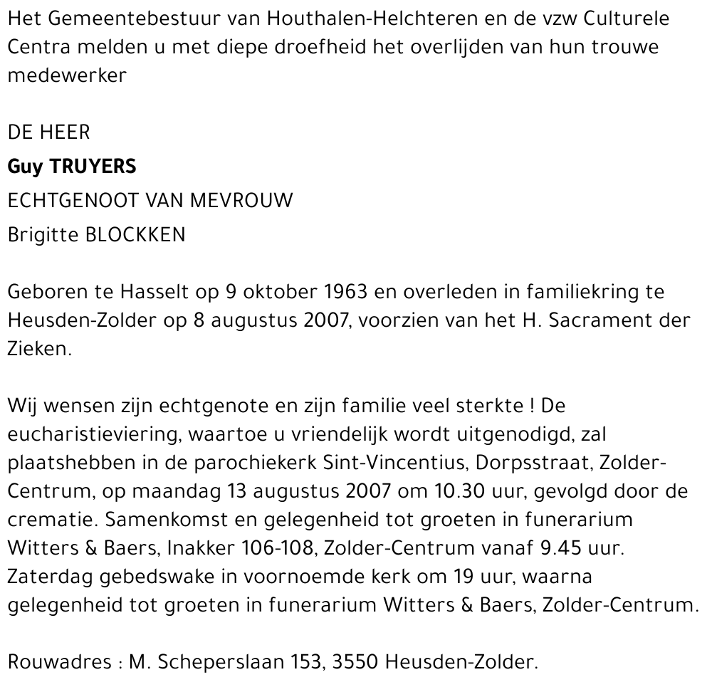 Guy TRUYERS