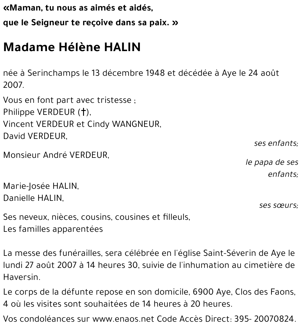 Hélène HALIN