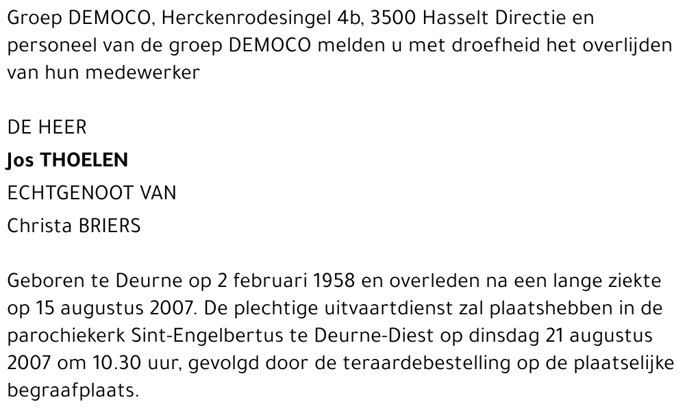 Jos Thoelen
