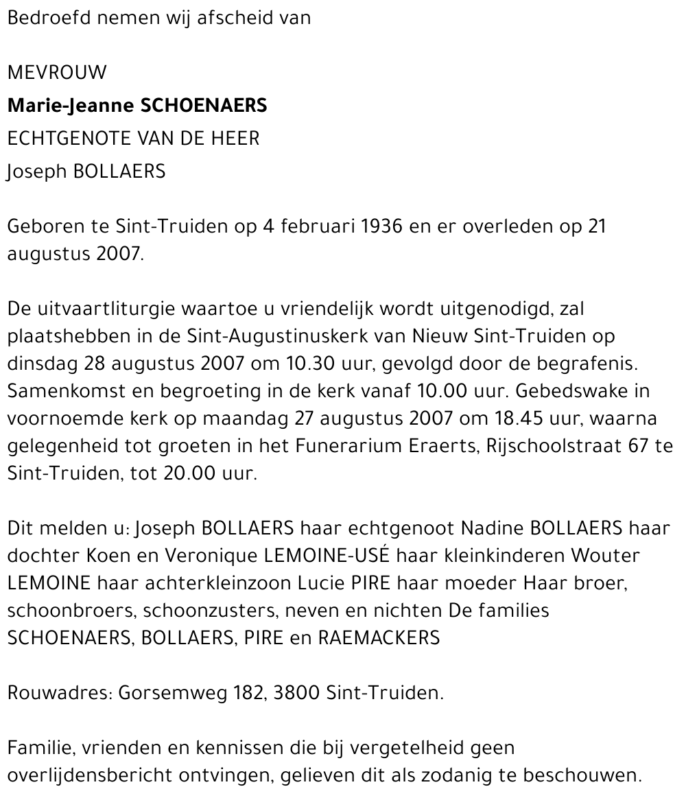 Marie-Jeanne Schoenaers