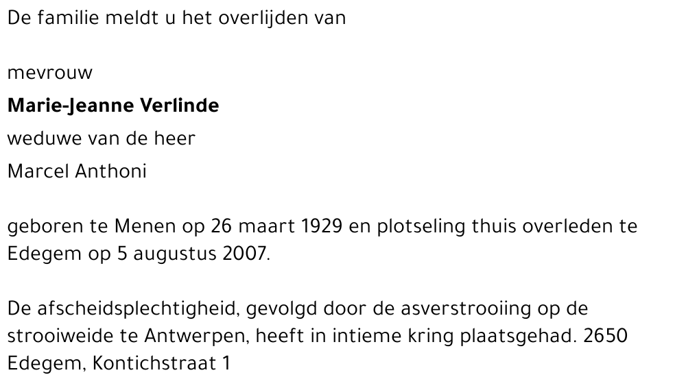 Marie-Jeanne VERLINDE