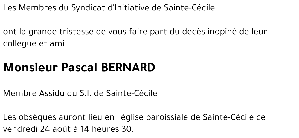 Pascal BERNARD
