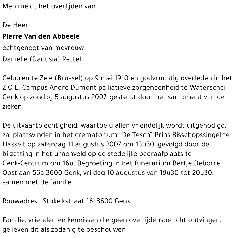 Pierre Van den Abbeele