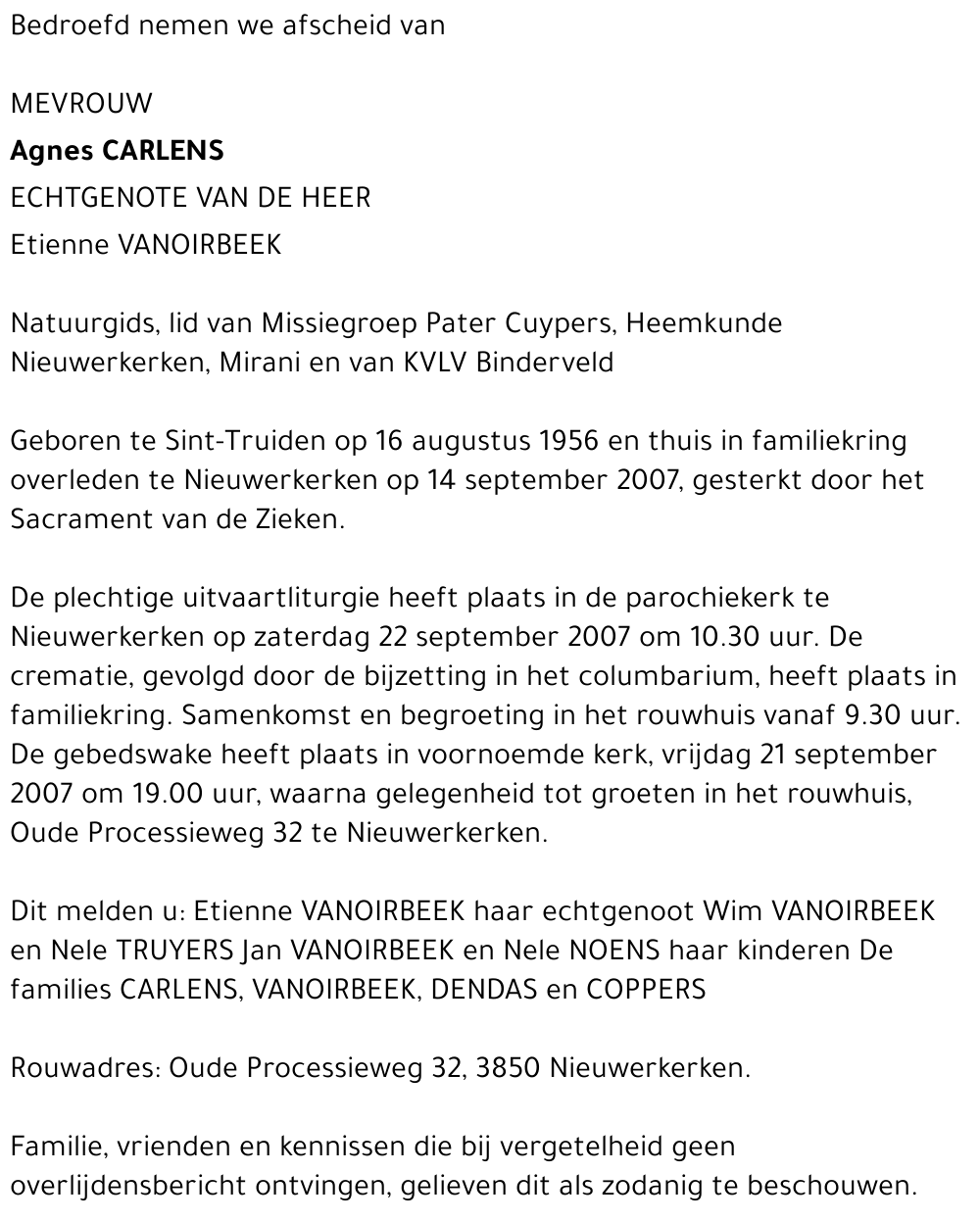 Agnes Carlens