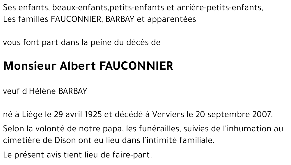Albert FAUCONNIER