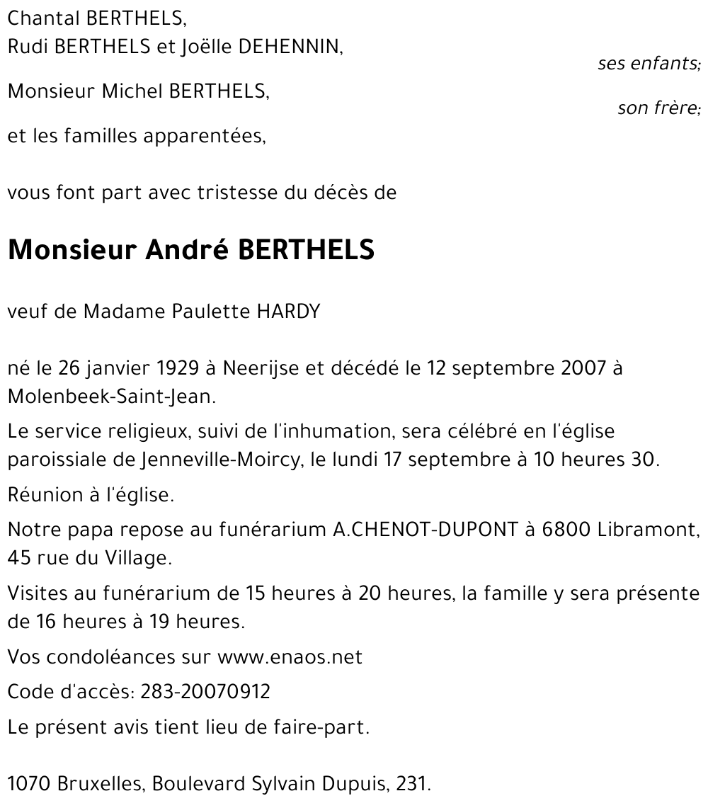 André BERTHELS
