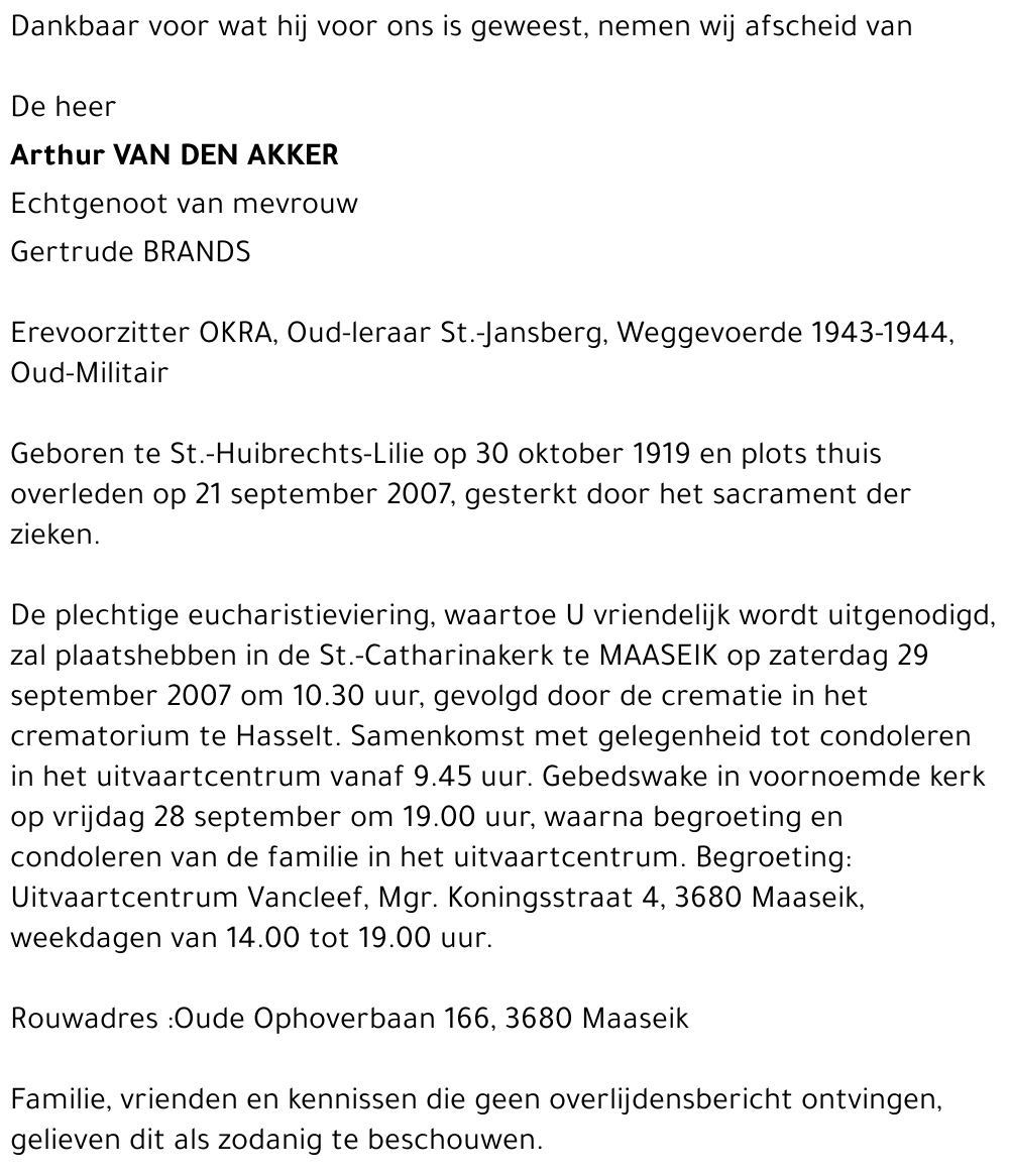 Arthur Van Den Akker