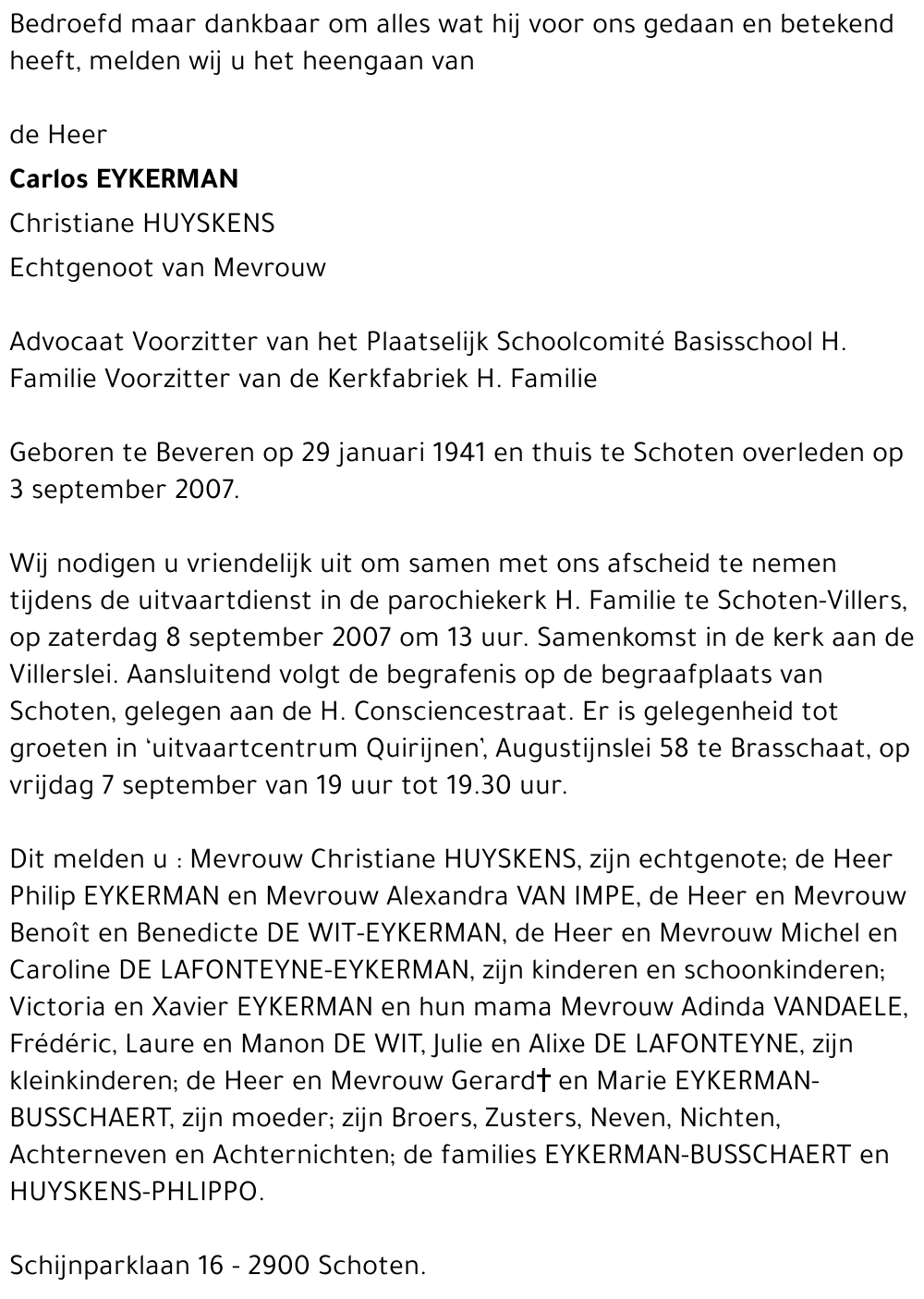 Carlos Eykermans