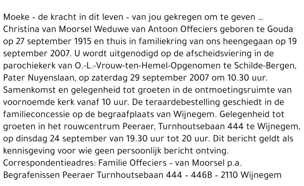 Christina van Moorsel