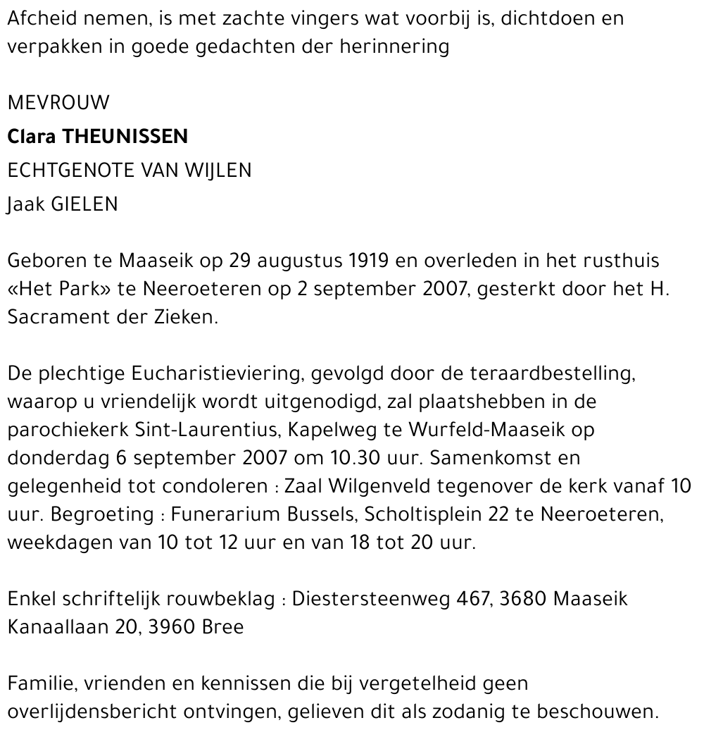 Clara Theunissen