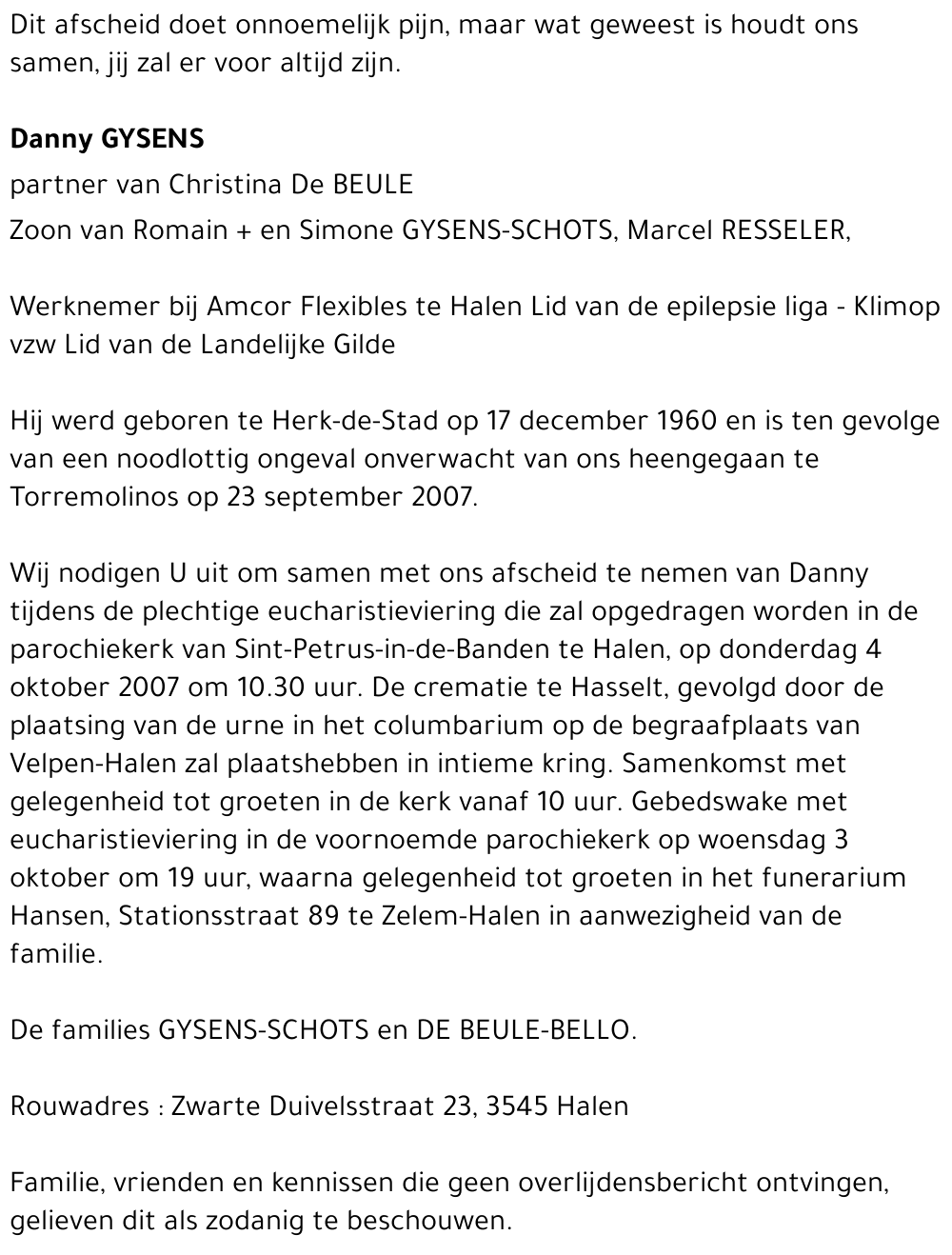 Danny GYSENS