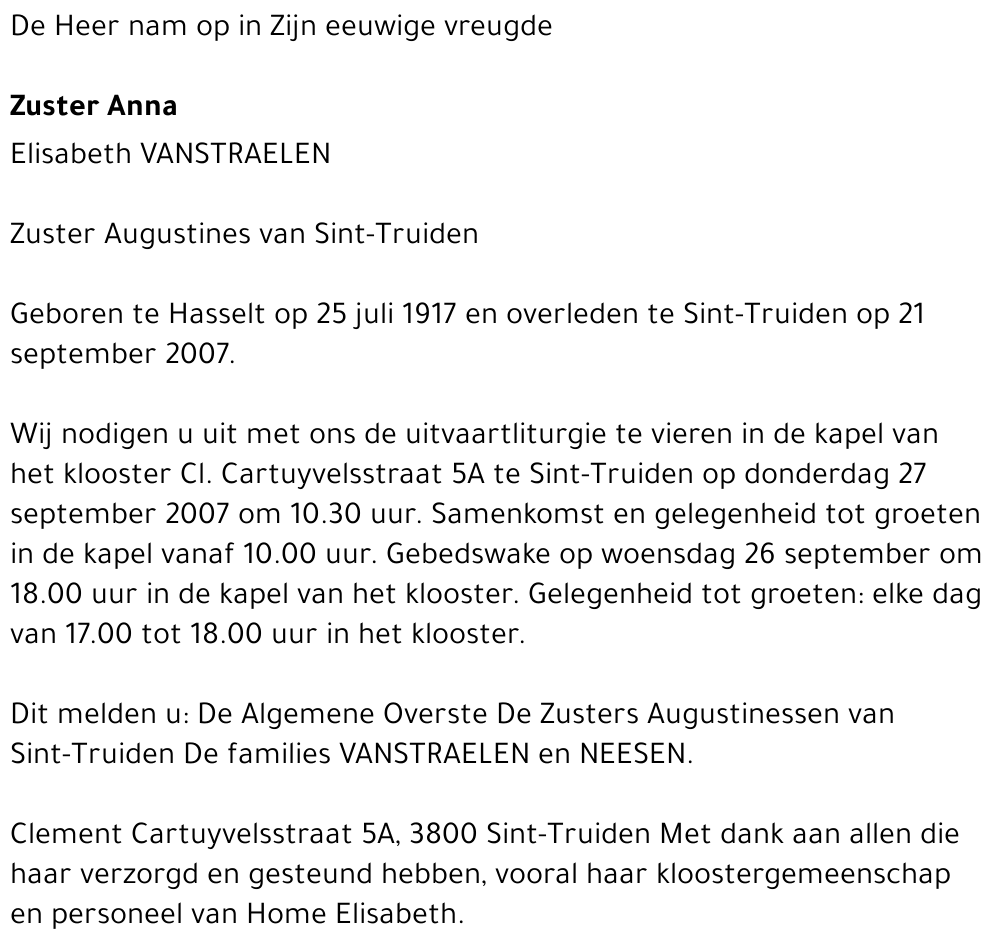 Elisabeth Vanstraelen