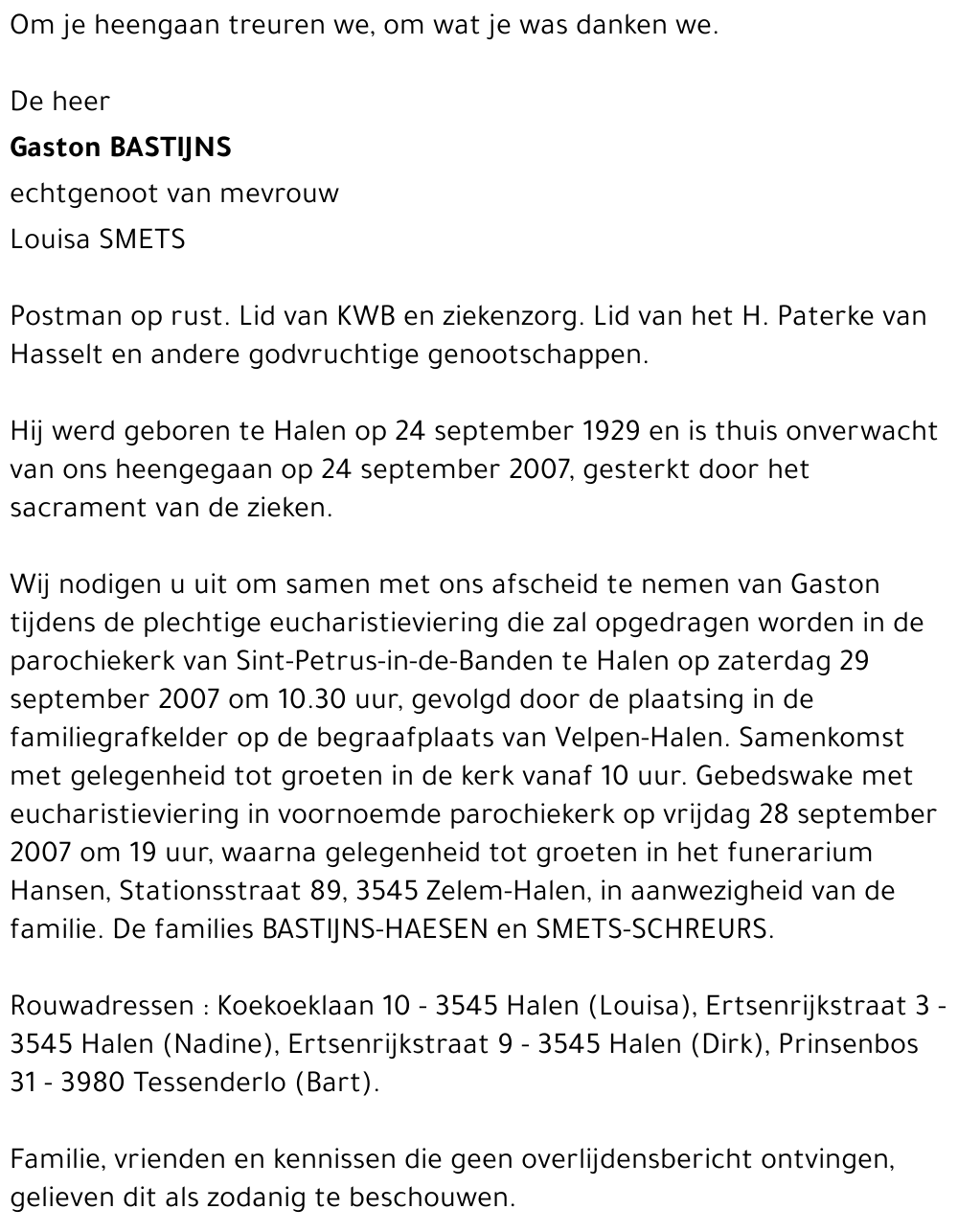 Gaston Bastijns