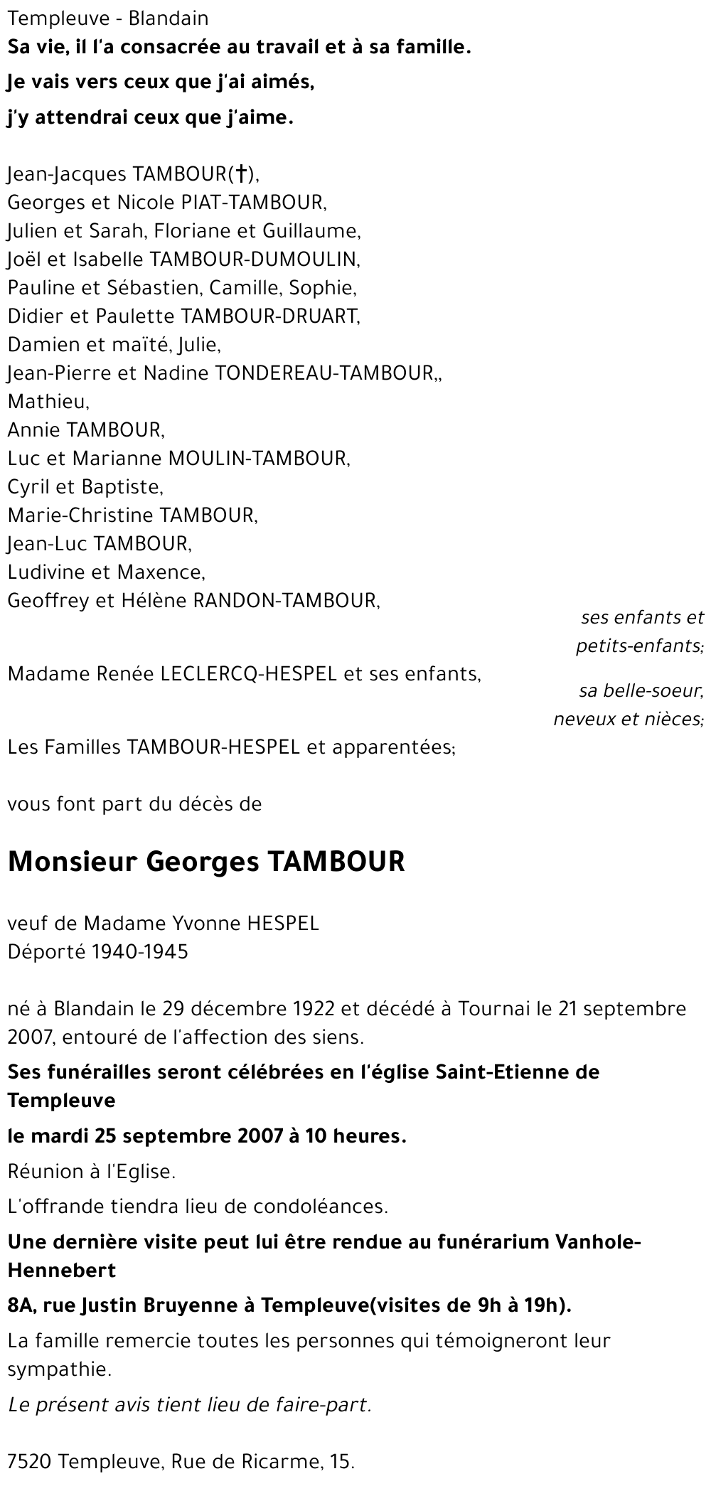 Georges TAMBOUR