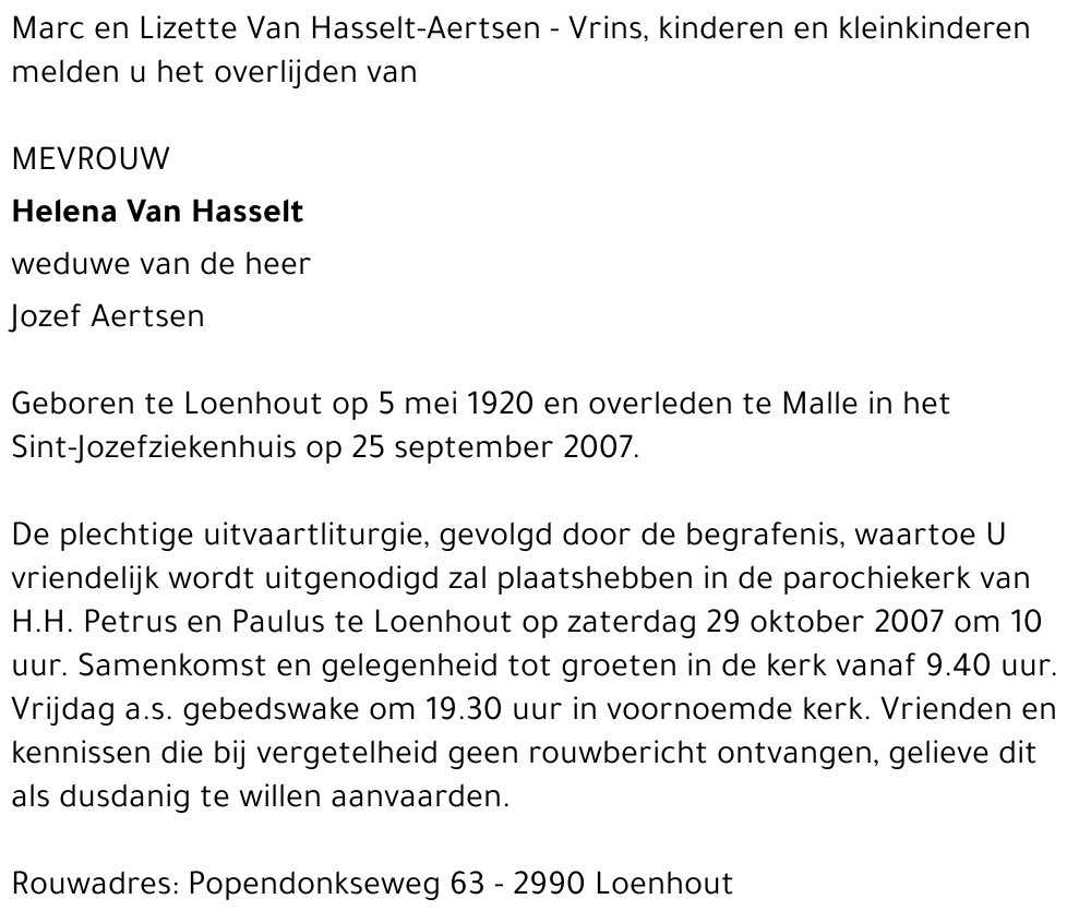 Helelan Van Hasselt