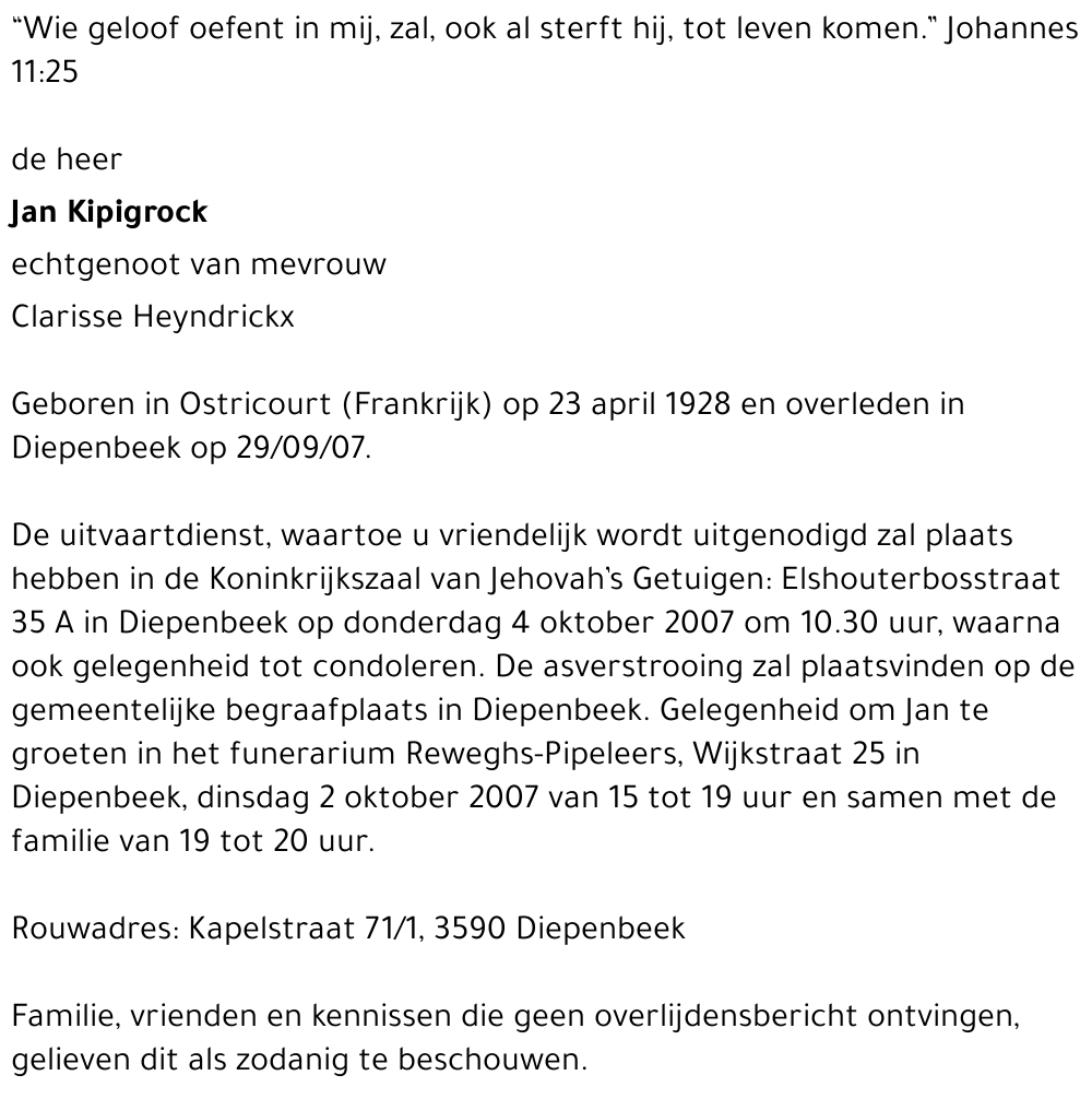 Jan Kipigrock