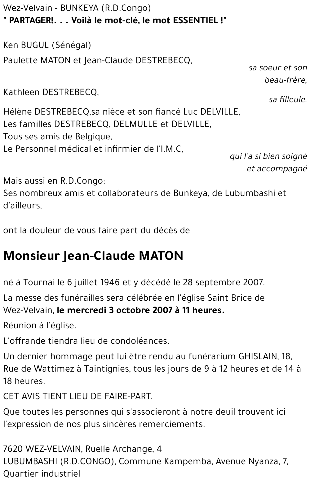 Jean-Claude MATON