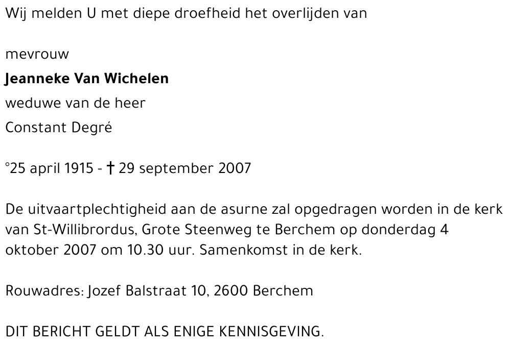 Jeanneke Van Wichelen