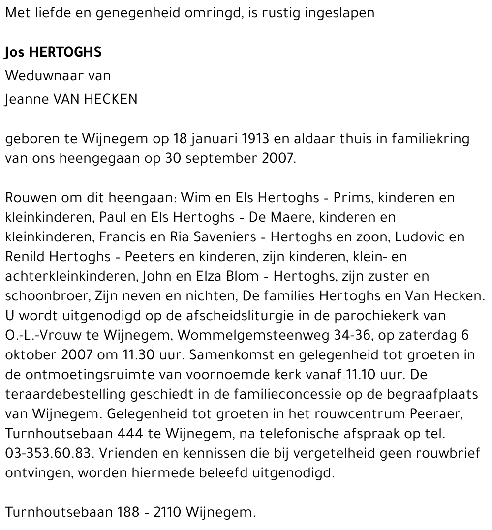 Jos Hertoghs