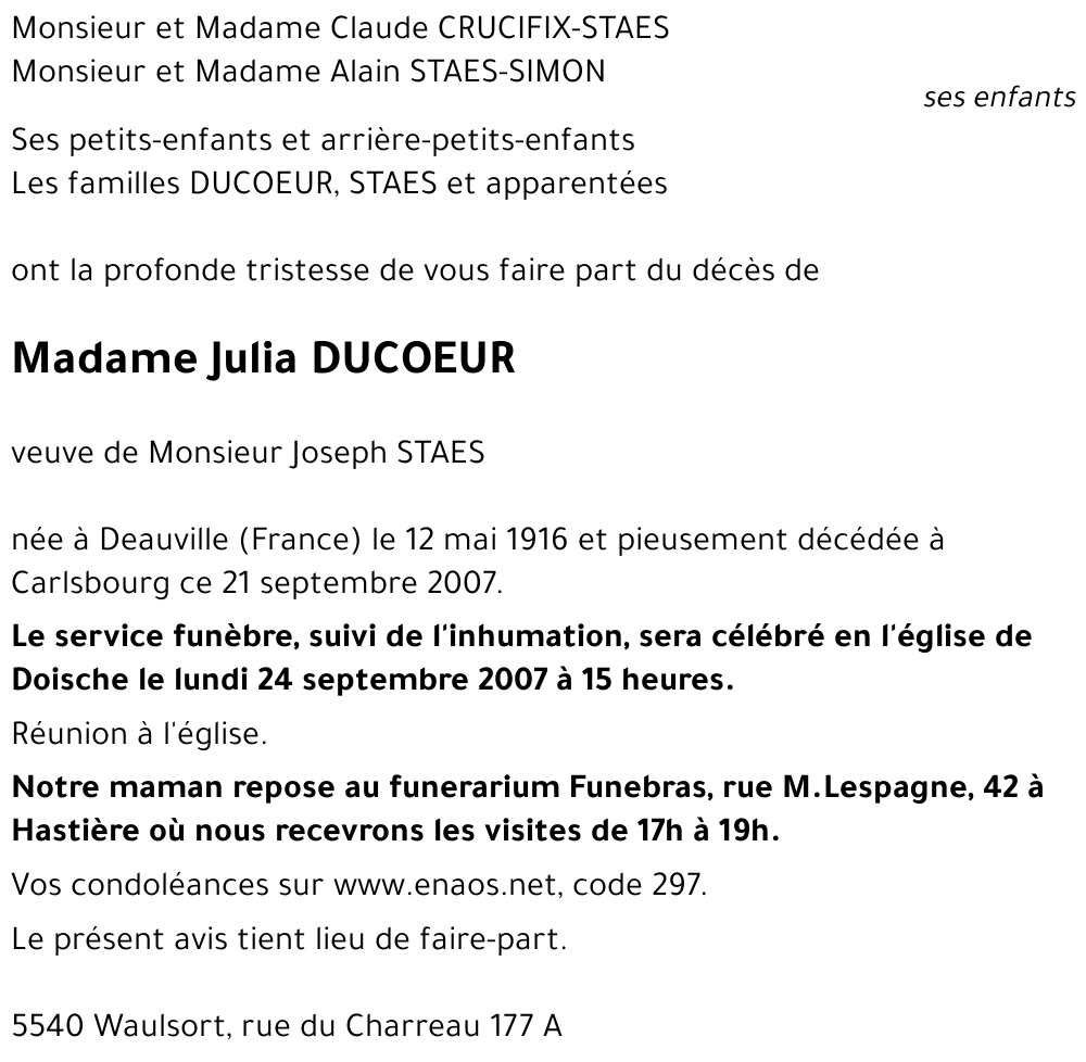 Julia DUCOEUR