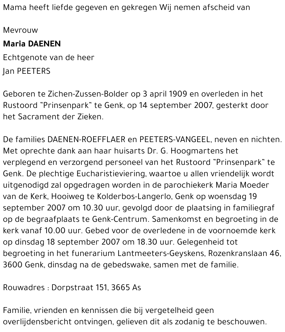 Maria DAENEN