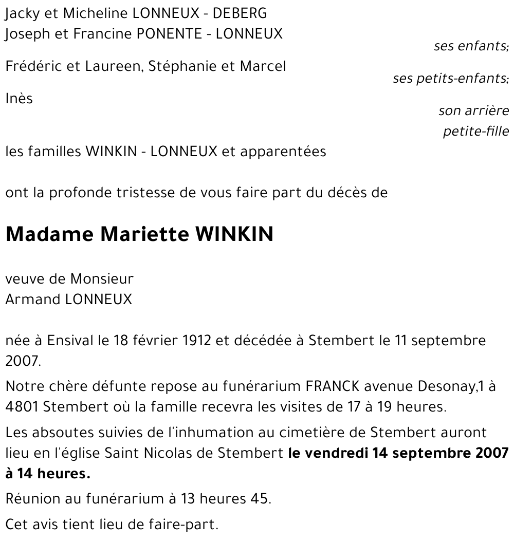 Mariette WINKIN