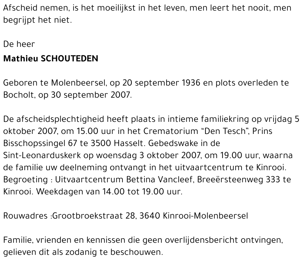 Mathieu SCHOUTEDEN
