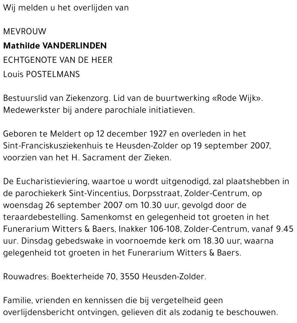 Mathilde Vanderlinden