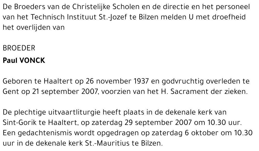 Paul VONCK