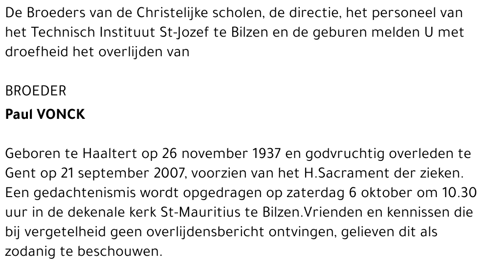 Paul VONCK