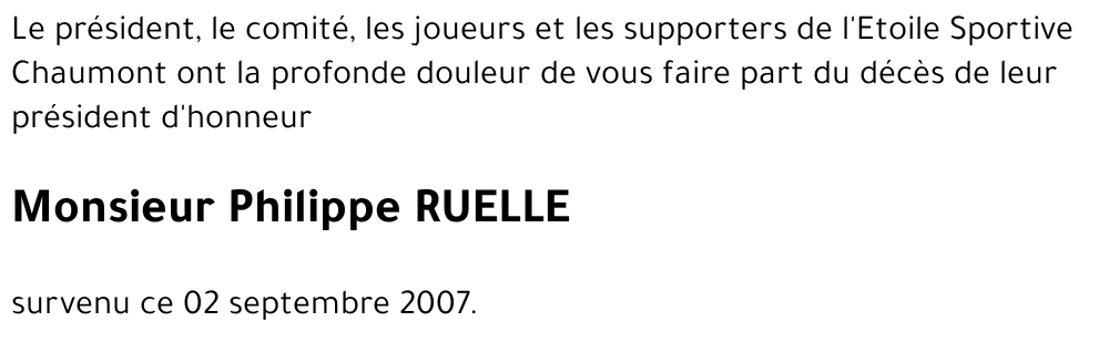 Philippe RUELLE