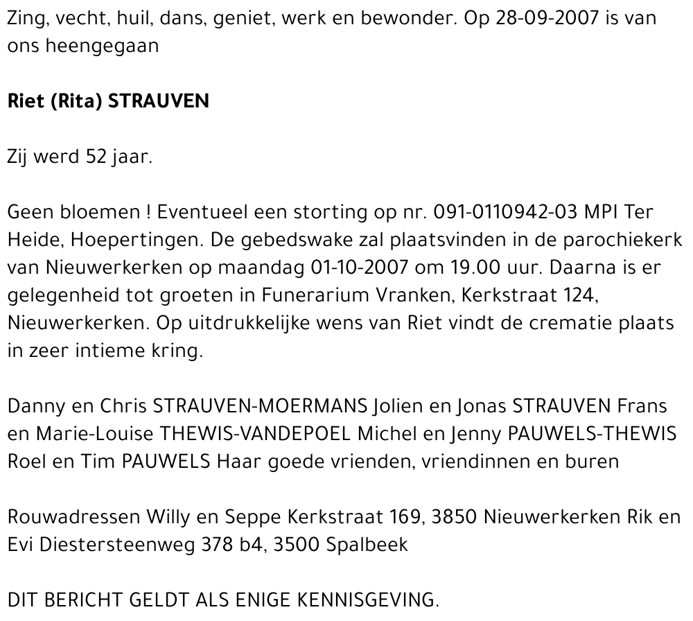 Riet (Rita) Strauven