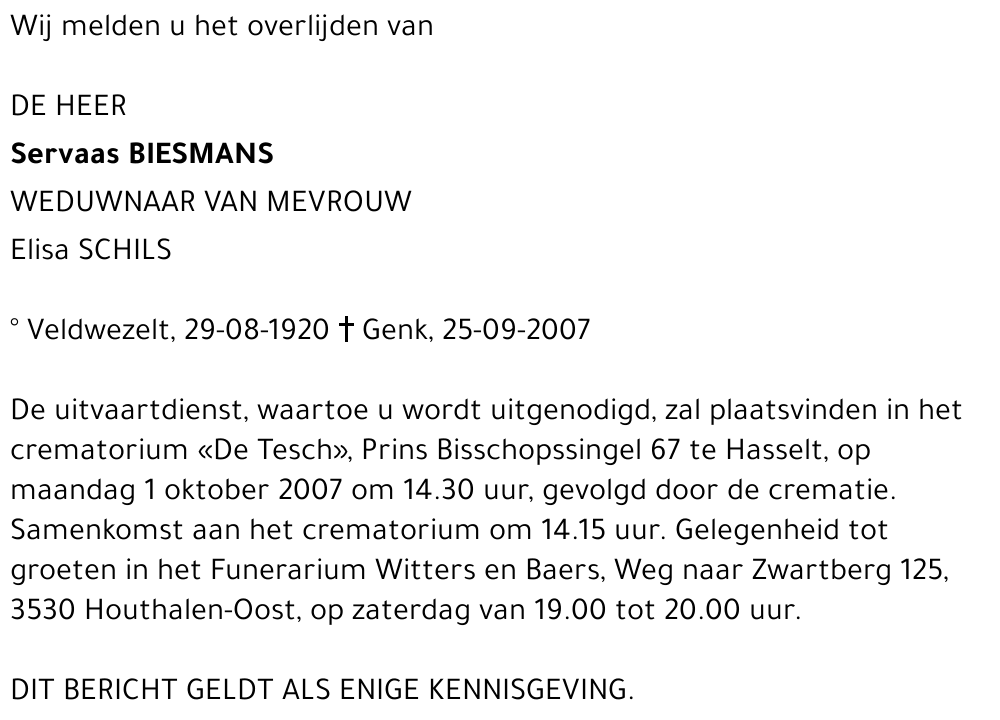 Servaas Biesmans