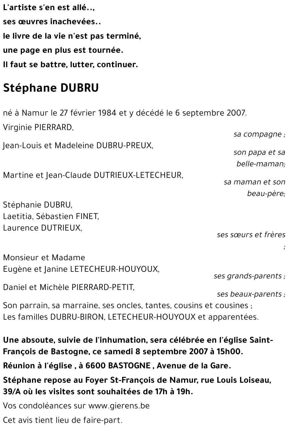 Stéphane DUBRU