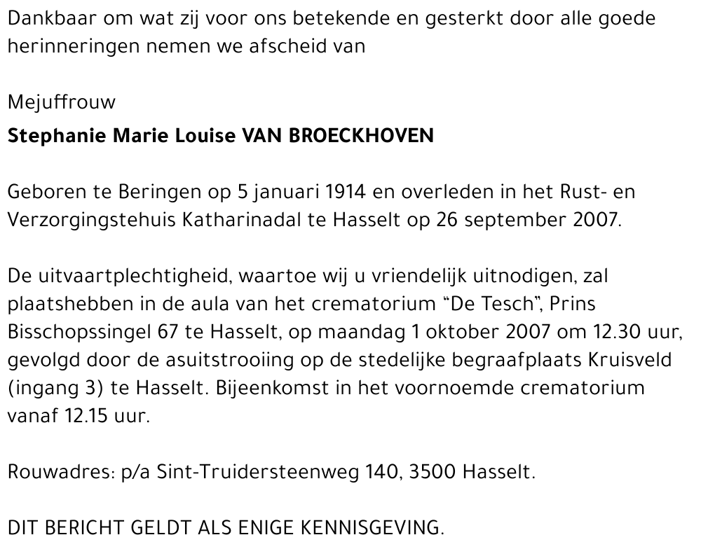 Stephanie Van Broeckhoven