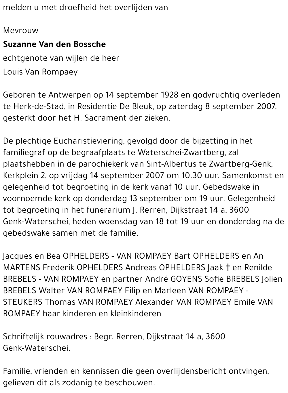 Suzanne Van den Bossche