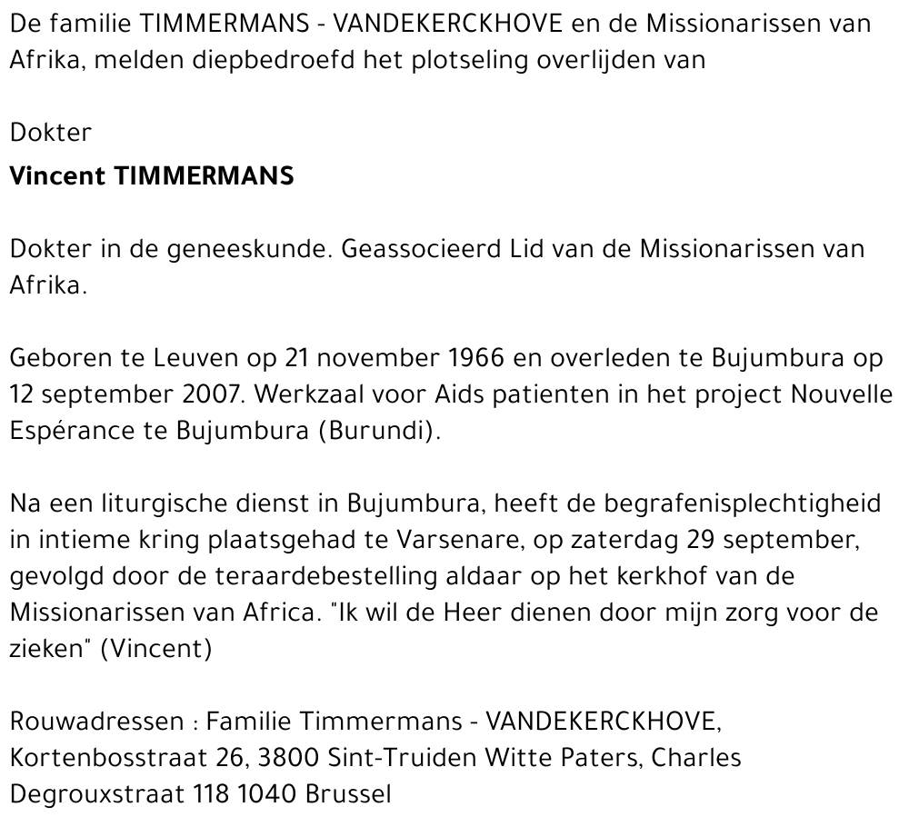 Timmermans Vincent