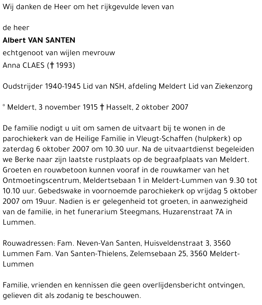 Albert Van Santen