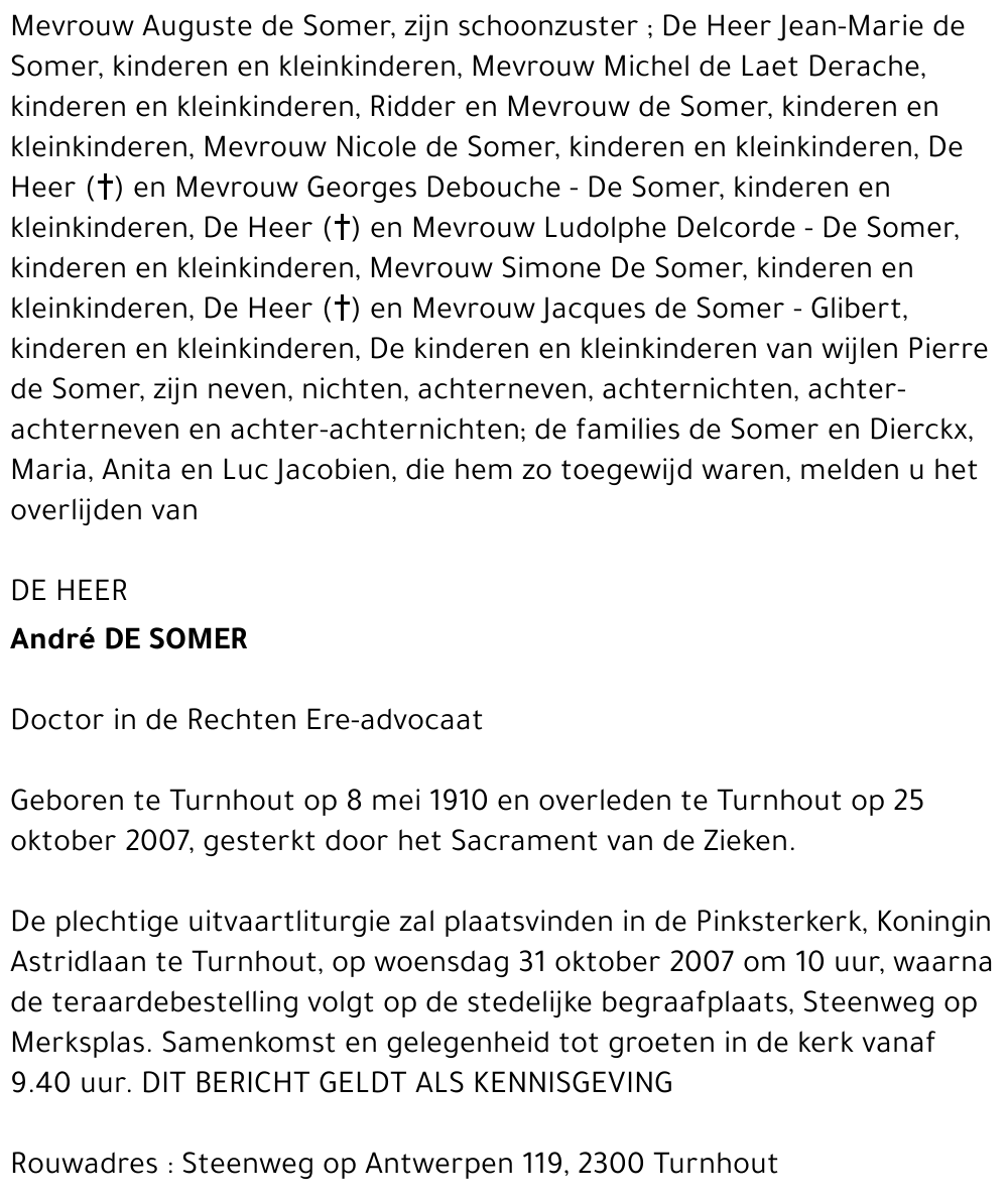 André DE SOMER